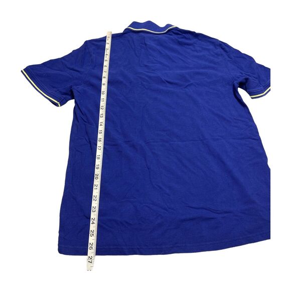 St. John's Bay Legacy Polo Shirt Medium Blue 100% Cotton Short Sleeve Classic - Picture 5 of 7